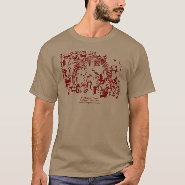 Petroglyph-Panel T-Shirt (Vorderseite)