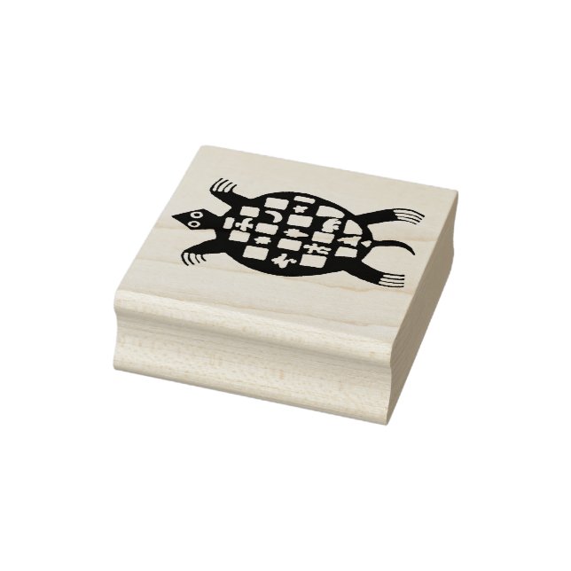 Petroglyph Tortuga Rubber Briefmarke Gummistempel (Stempel)