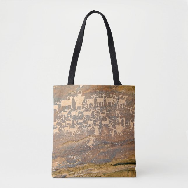 Petroglyphe-Taschen-Tasche (Vorderseite)