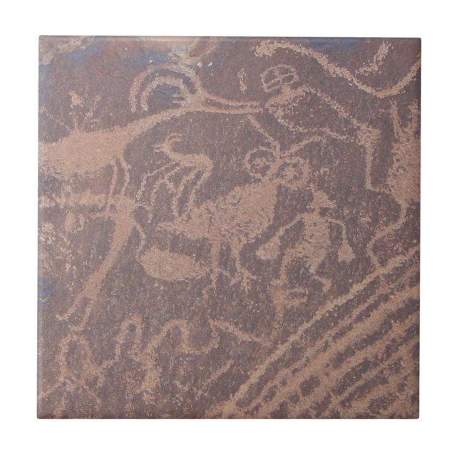 Petroglyphen Fliese (Vorderseite)