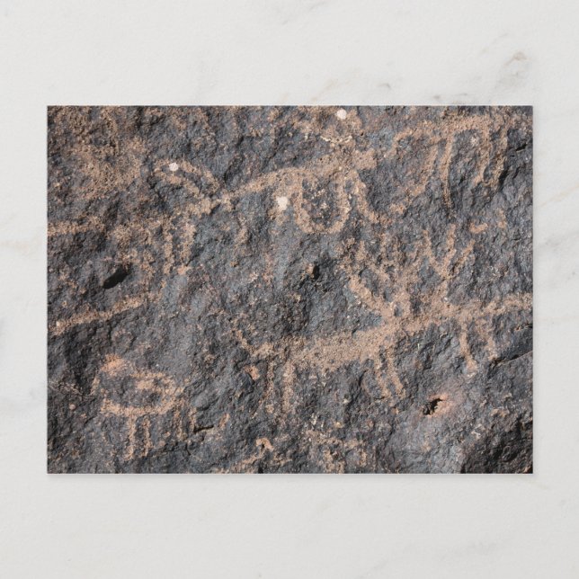 Petroglyphen Postkarte (Vorderseite)