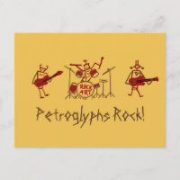 Petroglyphen Rock Band Post Card