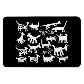 Petroglyphen-Sammlung Hunde und Coyoten Magnet