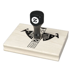 Petroglyphen-Schamane Gummistempel-Design-Werkzeug Gummistempel