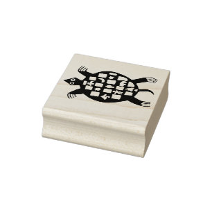 Petroglyphen-Schildkröten-Stempel Gummistempel