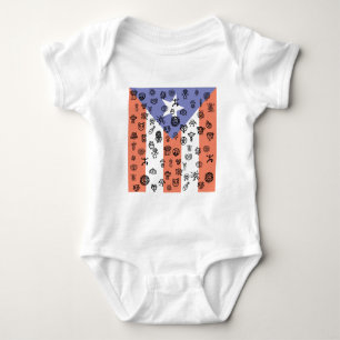 Petroglyphflagge Baby Strampler