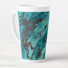 Petroglyphs-Amerikanische Ureinwohner Kokopelli Milchtasse