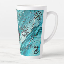 Petroglyphs-Amerikanische Ureinwohner Kokopelli Milchtasse