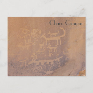 Petroglyphs - Chaco Canyon Postcard Postkarte