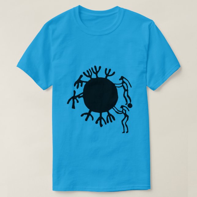 Petroglyphs Rock Carvings in Tanum T-Shirt (Design vorne)