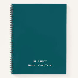Petrol Blue Notizbuch