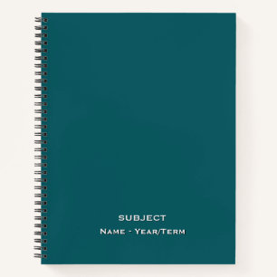 Petrol Blue Notizbuch