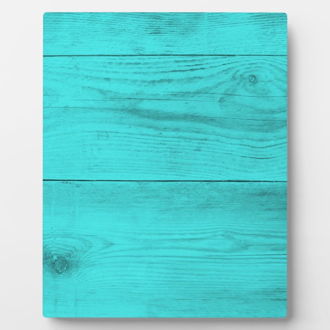 Petrol-Holzstruktur Fotoplatte (Vorderseite)