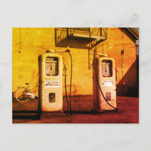 Petrol Station, Gas Station Postkarte