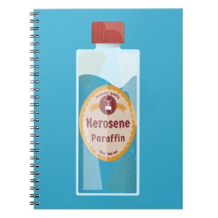 Petroleumflasche Paraffin Notizblock