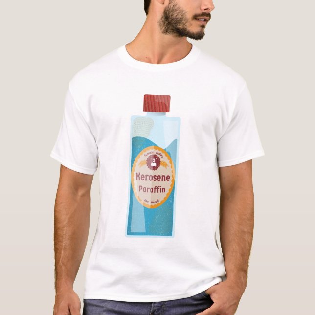 Petroleumflasche Paraffin T-Shirt (Vorderseite)