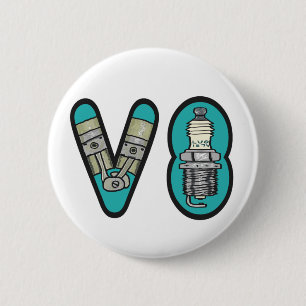 Petrolhead V8 Autoenthusiast Button