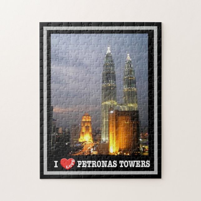 Petronas Tower - Kuala Lumpur - Malaysia - I Liebe Puzzle (Vertikal)