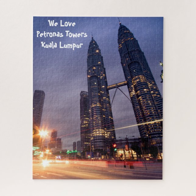Petronas Towers Kuala Lumpur. Jigsaw Puzzle (Vertikal)