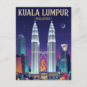 Petronas Twin Towers Malaysia Postkarte