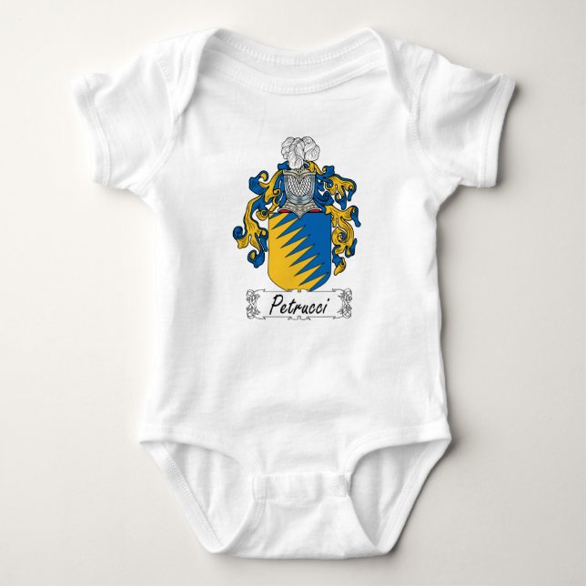 Petrucci Familienwappen Baby Strampler (Vorderseite)
