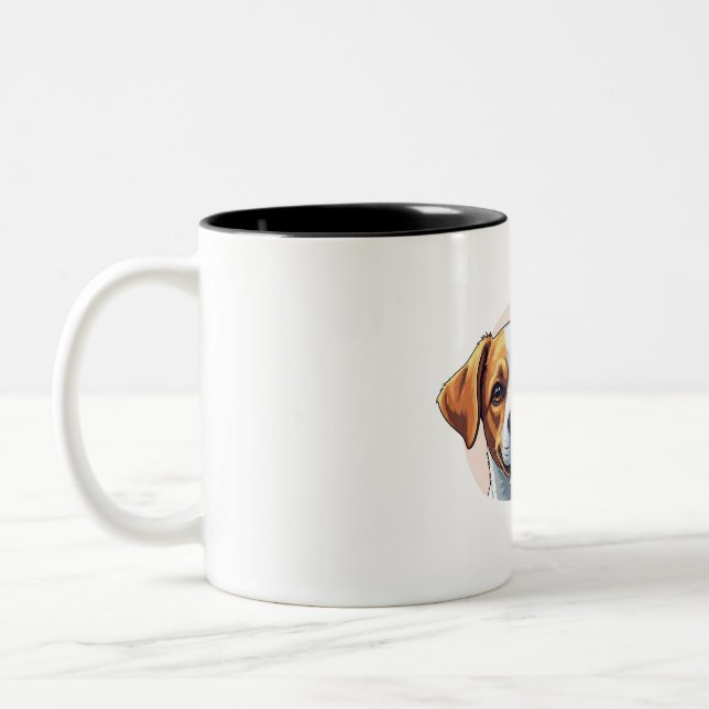 pets and dog zweifarbige tasse (Links)