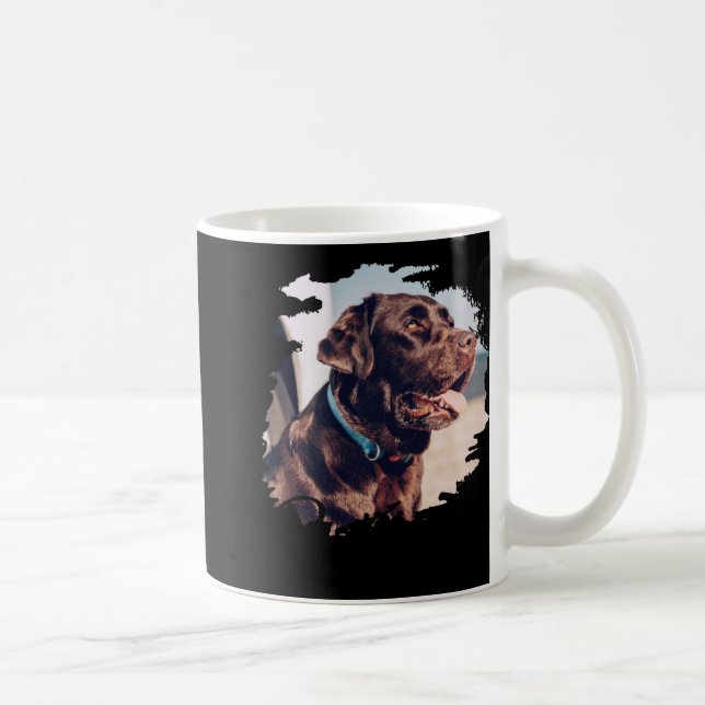 Pets Simple Modern Cool Tygraphy Name And Photo  Kaffeetasse (Rechts)