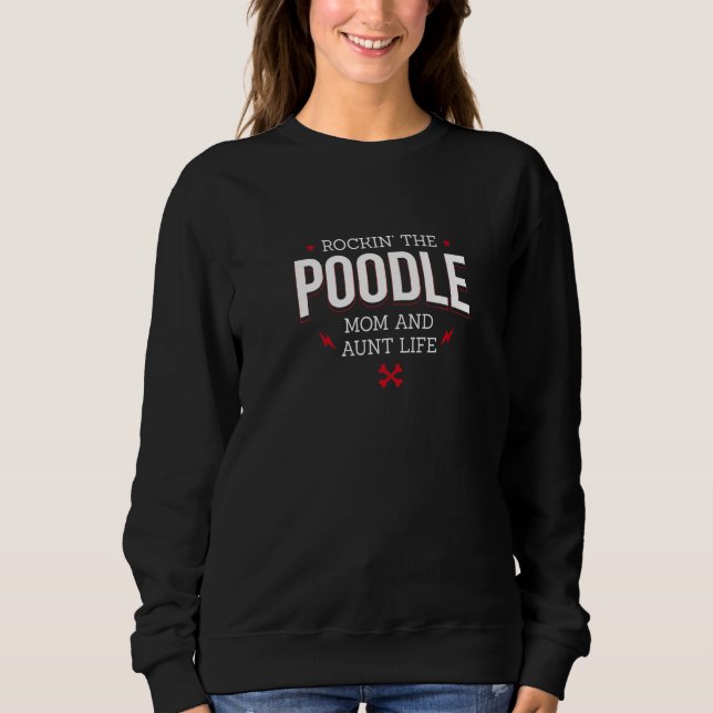 Pets Teacup Poodle  Single Poodle Owner  1 Sweatshirt (Vorderseite)