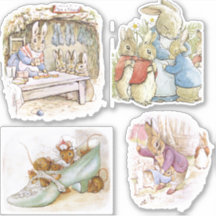 Petter Rabbit Set Aufkleber