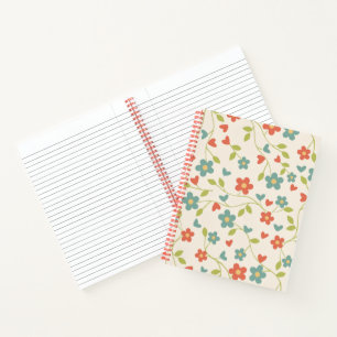 Pettern Floral Notebook Notizbuch