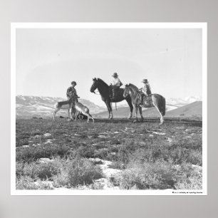 Petting Antelopes. Poster