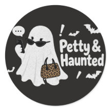 Petty & Haunted Geist-Shirt | Glamouröses Hallowee