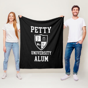 Petty University Alum grad alma mater sarkastisch Fleecedecke