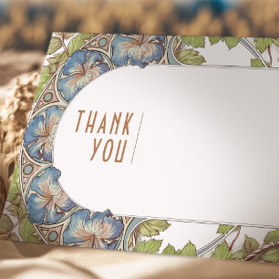 Petunia Beilage Vielen Dank Vintages Jugendstil Einladung