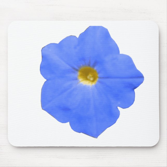 Petunia Blau und Gelbe Mousepad (Vorne)