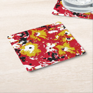 PETUNIA-BLUME ABSTRAKT RECHTECKIGER PAPPUNTERSETZER