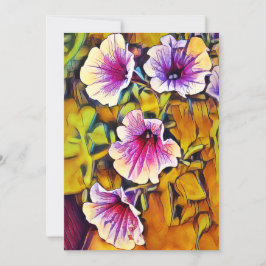 Petunia-Blume Karte