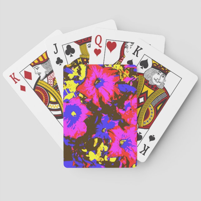 PETUNIA-BLUME SPIELKARTEN (Rückseite)