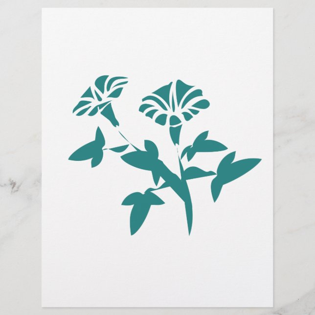 Petunia Blume Stylized (Vorderseite)