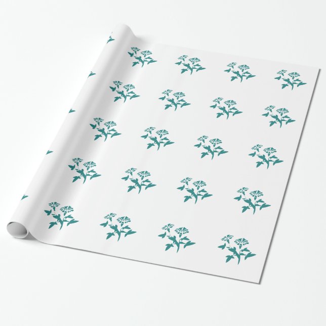 Petunia Blume Stylized Geschenkpapier (Ungerollt)