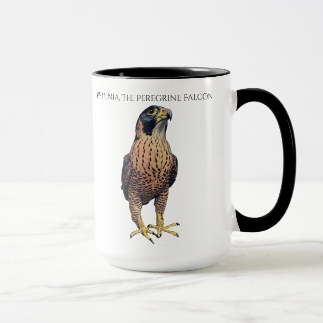 Petunia der Wanderfalke Becher Tasse (Rechts)