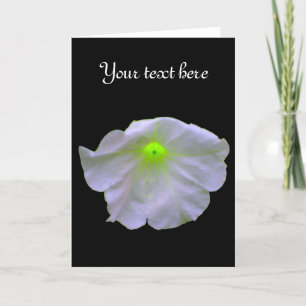 Petunia Green Glow Custom Greeting Card Karte
