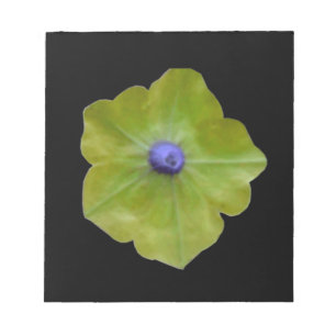 Petunia Green und Blue Notepad Notizblock