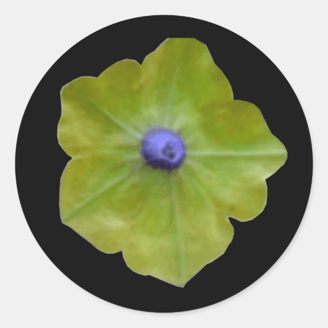 Petunia Green und Blue Sticker (Vorderseite)