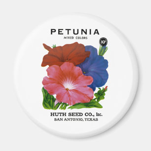 Petunia Vintag Seed Packet Magnet