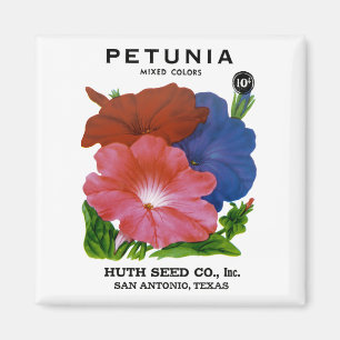 Petunia Vintag Seed Packet Magnet