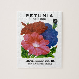 Petunia Vintag Seed Packet Puzzle