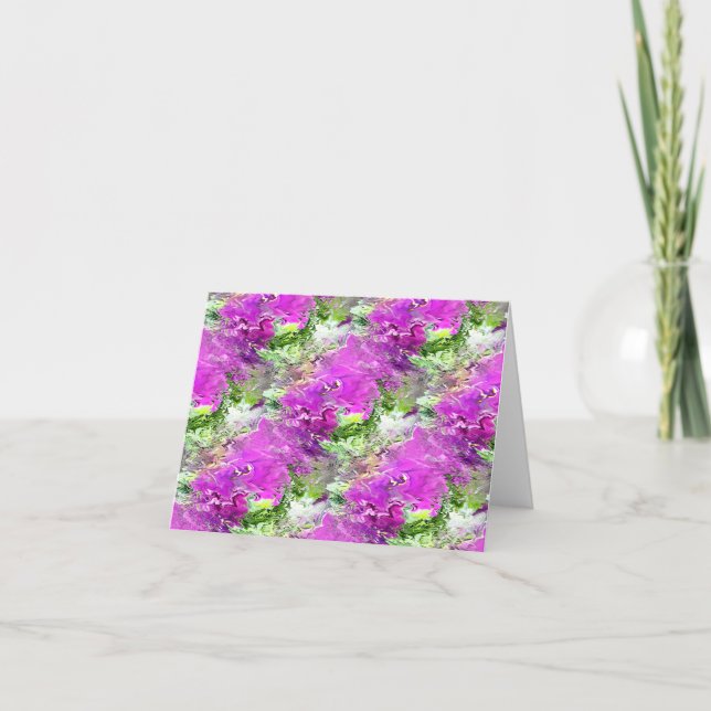 Petunias blühen...... karte (Vorderseite)