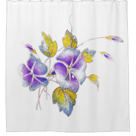 Petunias. Duschvorhang