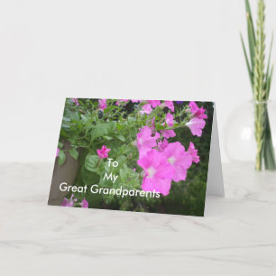 Petunias für Großeltern Karte